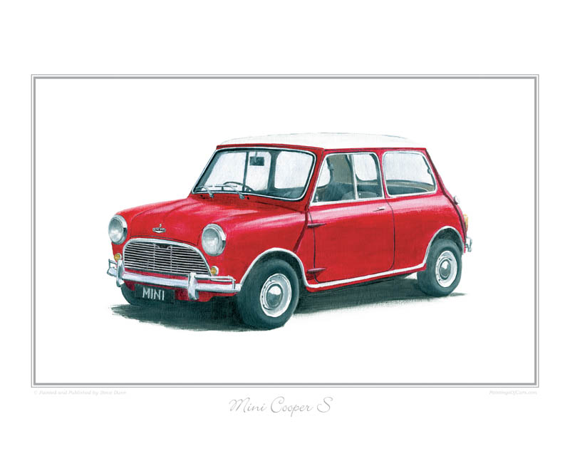 Mini Cooper S (red) Car print