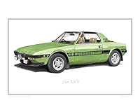 Fiat X1/9 Car print