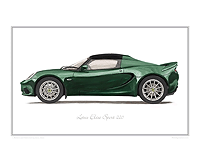 Lotus Elise Sport 200 Car print